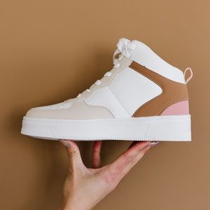 Cityscape Color Block High Top Sneakers